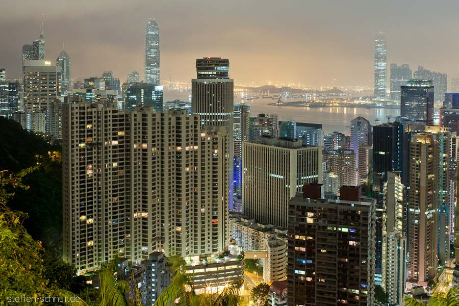 Admiralty Hongkong China Belichtungsfusion aus Belichtungsreihe Panorama