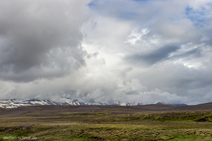 Hochland Island Landschaft Wolken