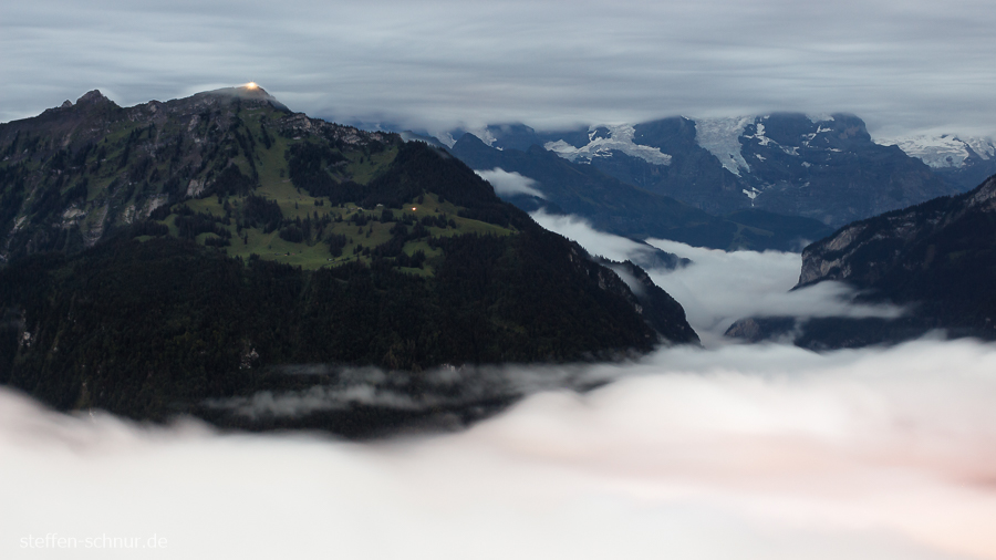 Berge Schweiz Wolken