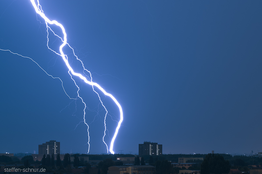 lightning
 thunder storm
 Rummelsburg
 Berlin
 Germany
 Lightning
 at night
