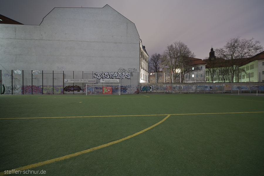 Sportplatz Linienstr. Mitte Berlin Deutschland Architektur Fussballplatz