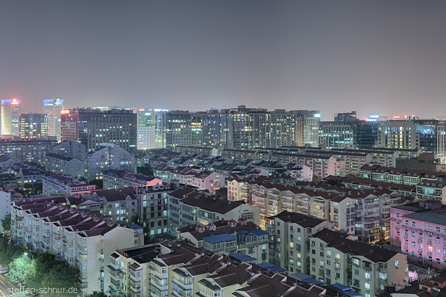 Übersicht Peking China Häuser Häusermeer Panorama Wohnhäuser