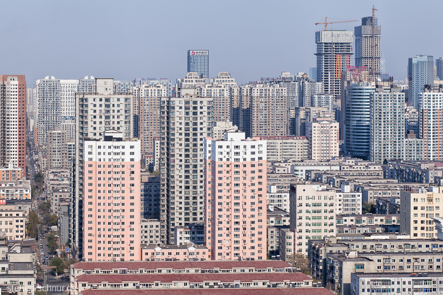 city skyline
 Shenyang
 China
 metropolis
 sea of houses
