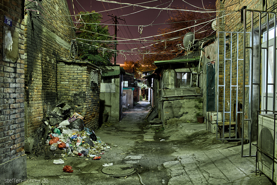Klimaanlage Tianjin China Armut Weg Tür Siedlung