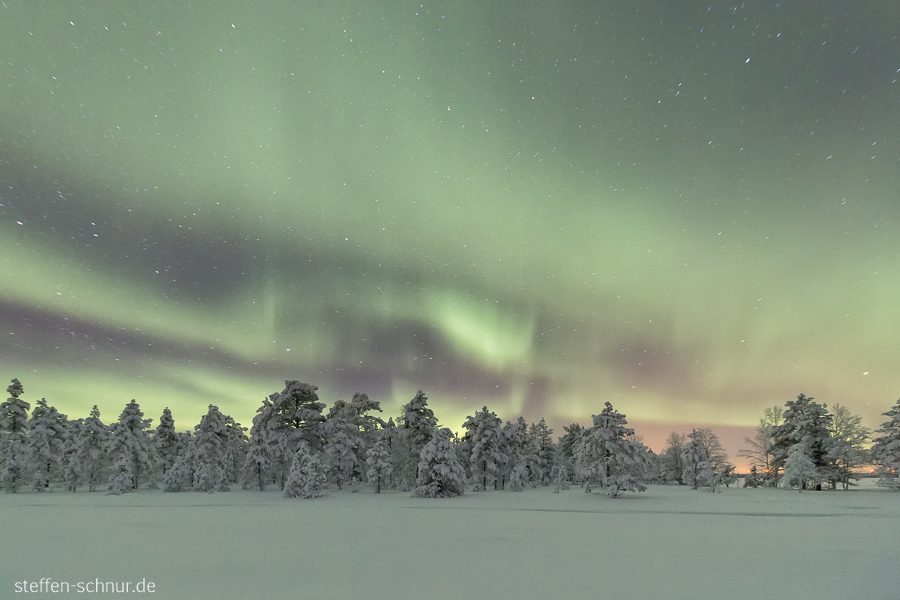 Aurora borealis Lappland Finnland Nordlicht