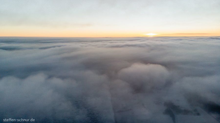 Lappland Finnland über den Wolken
