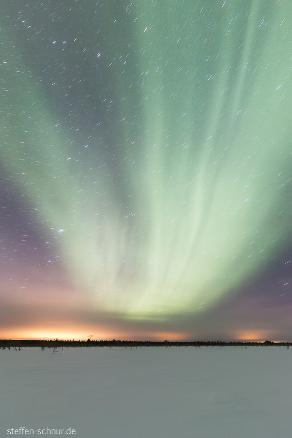 Polarkreis Lappland Finnland Nordlicht