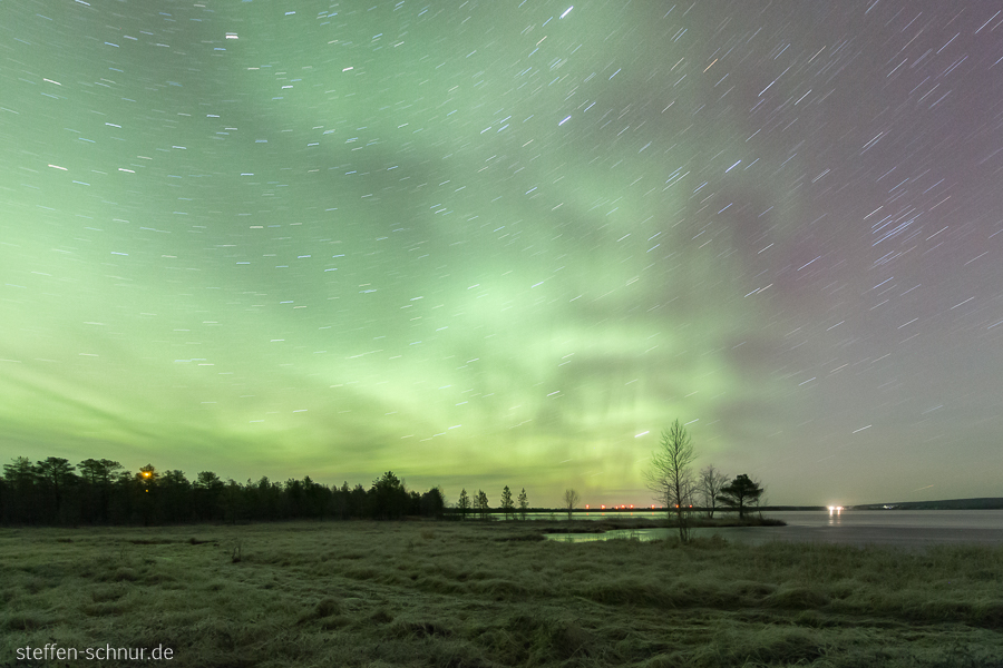 Aurora borealis Lappland Finnland Nacht Sternenhimmel
