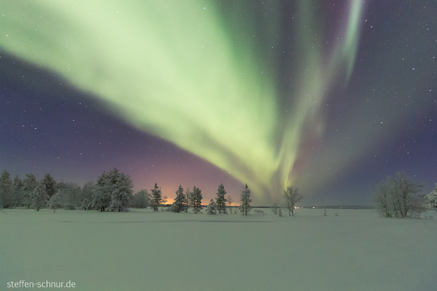 Aurora borealis Lappland Finnland