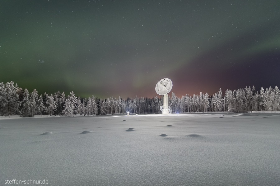 Nordlichter Schnee Lappland Finnland
