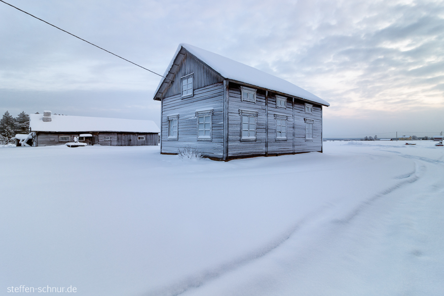 Finnland Frost Haus Winter