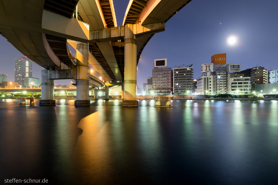 Mond Tokio Japan Brücke