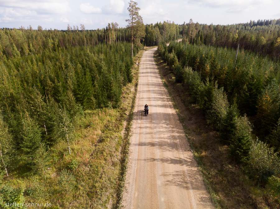 Fahrrad Finnland Nebenstrasse