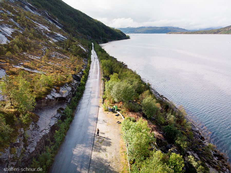 Norwegen Strasse camping