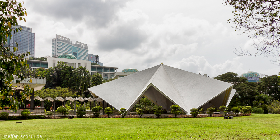 Kuala Lumpur Malaysia Moschee Park Wolken