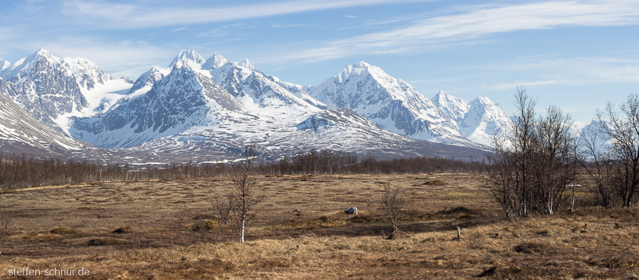 Polarkreis Gebirge Norwegen Panorama