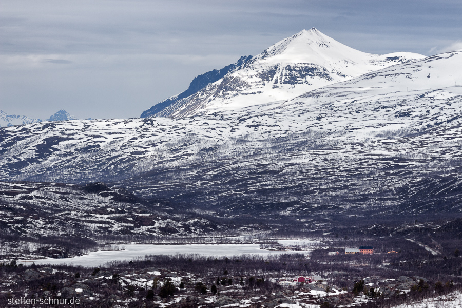 Berge Norwegen Tal Winter