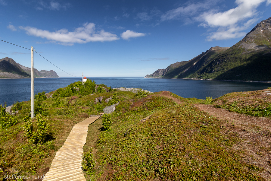 Senja Fjord Leuchtturm Norwegen Weg