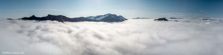 Senja Norwegen über den Wolken