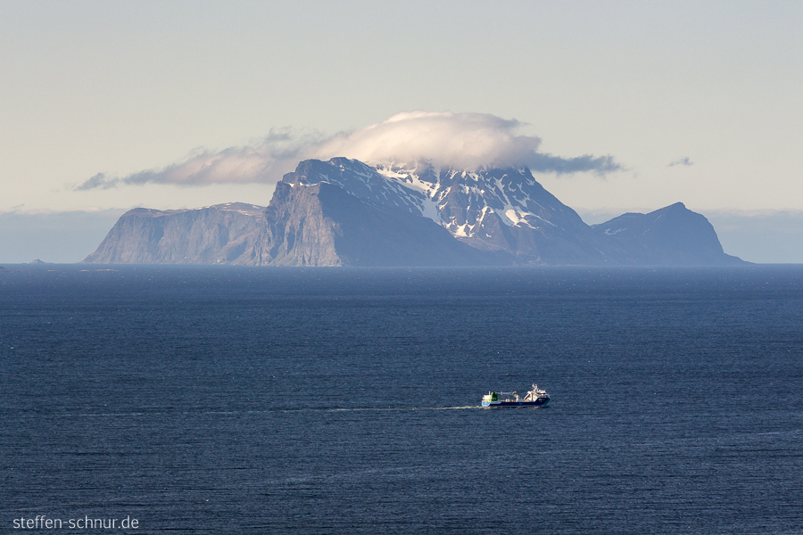 Schiff Polarkreis Insel Meer Norwegen