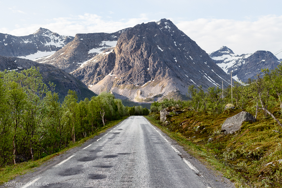 Berg Troms Norwegen Strasse