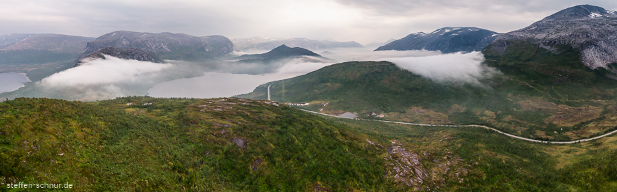 Berg Nordland Norwegen Panorama