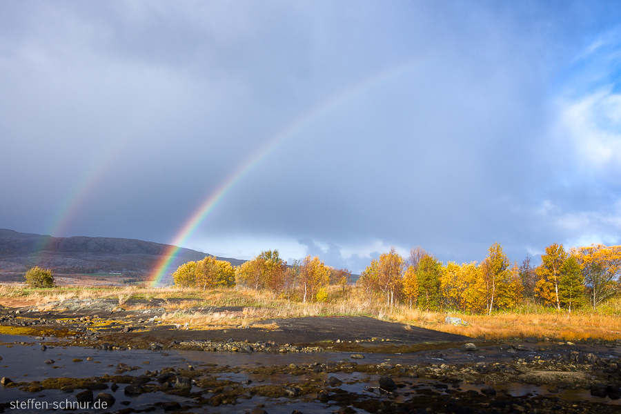 Regenbogen Nordland Herbst Norwegen