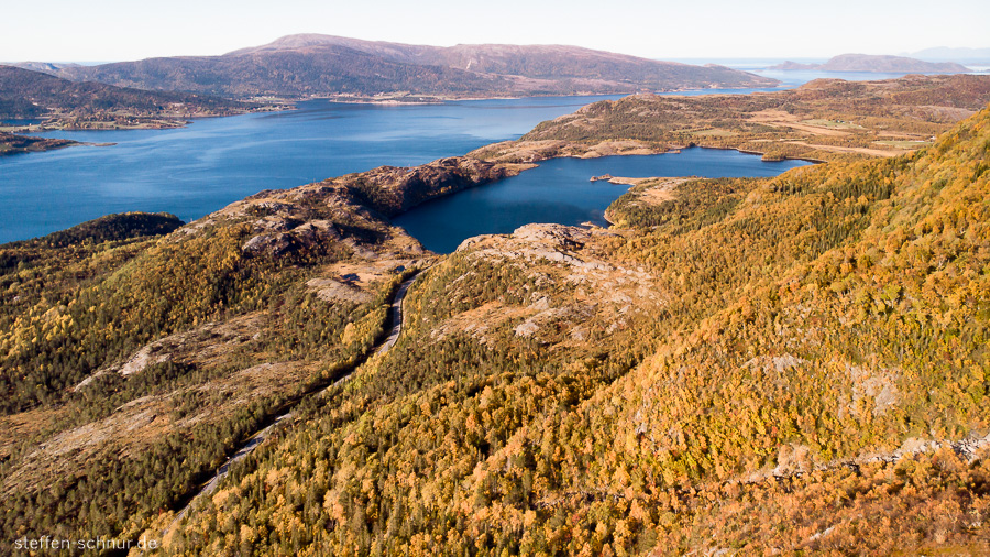 Fjord Luftaufnahme Norwegen See