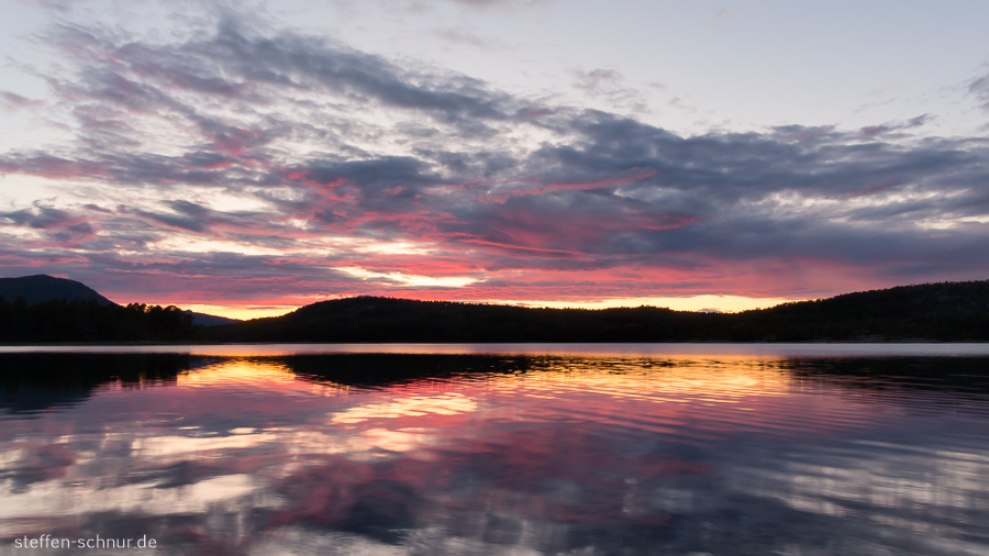 Sonnenuntergang Fjord Norwegen