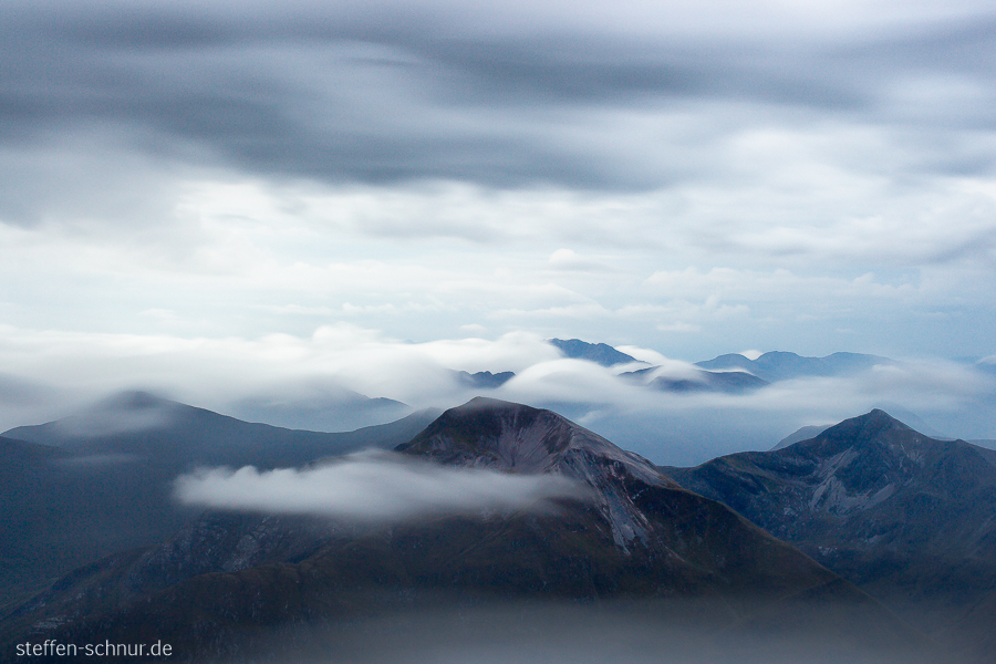Hochland Schottland Wolken