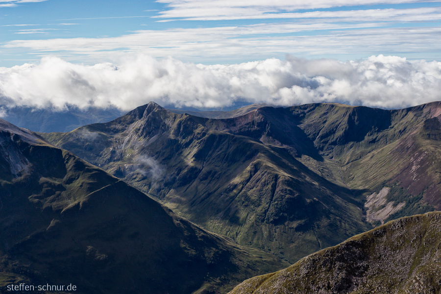 Berge Schottland Landschaft Wolken