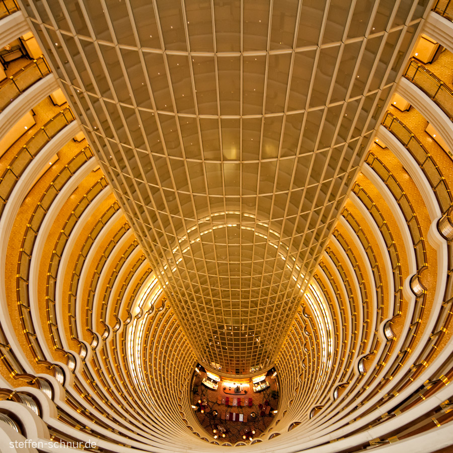 Hotel Shanghai China Architektur Atrium Lobby futuristisch
