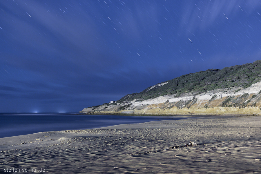 Spanien Andalusien Küste Langzeitbelichtung Nacht Sterne Strand