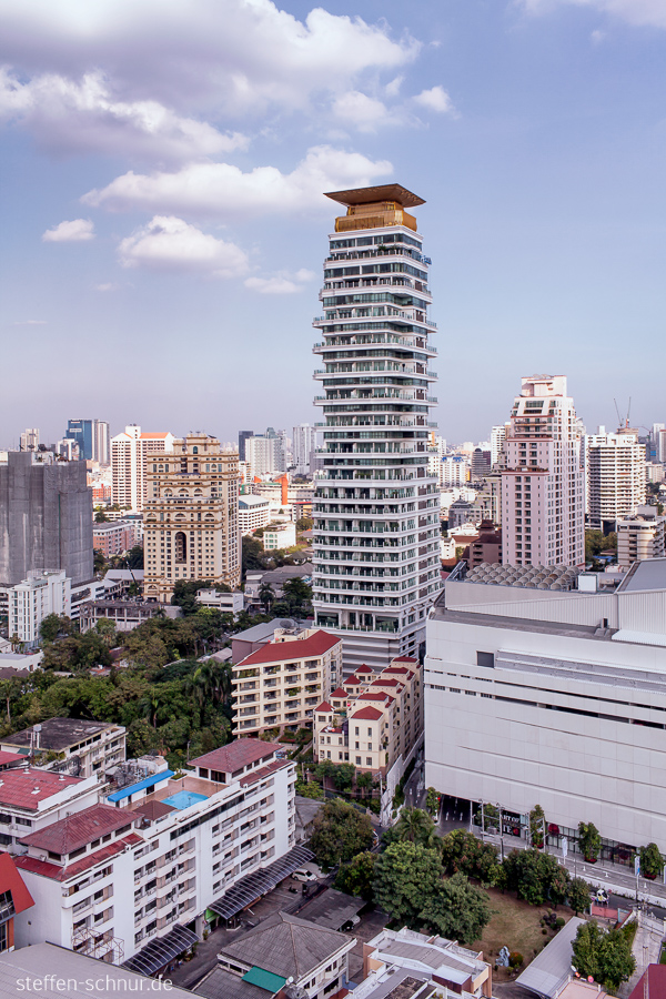 Skyline Bangkok Thailand Hochhäuser modern skyskraper von oben