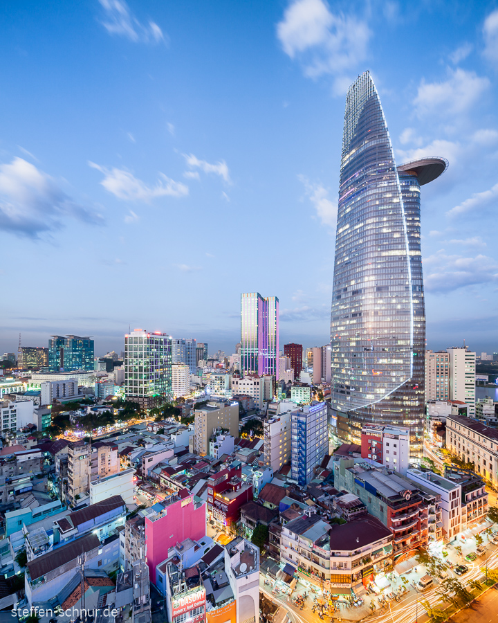 Bitexco Financial Tower Skyline Ho Chi Minh Stadt Saigon Vietnam